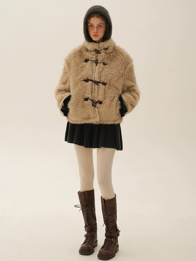 Moromoro. Original Design Diamond Pattern Hand-Embroidered Knit Dress