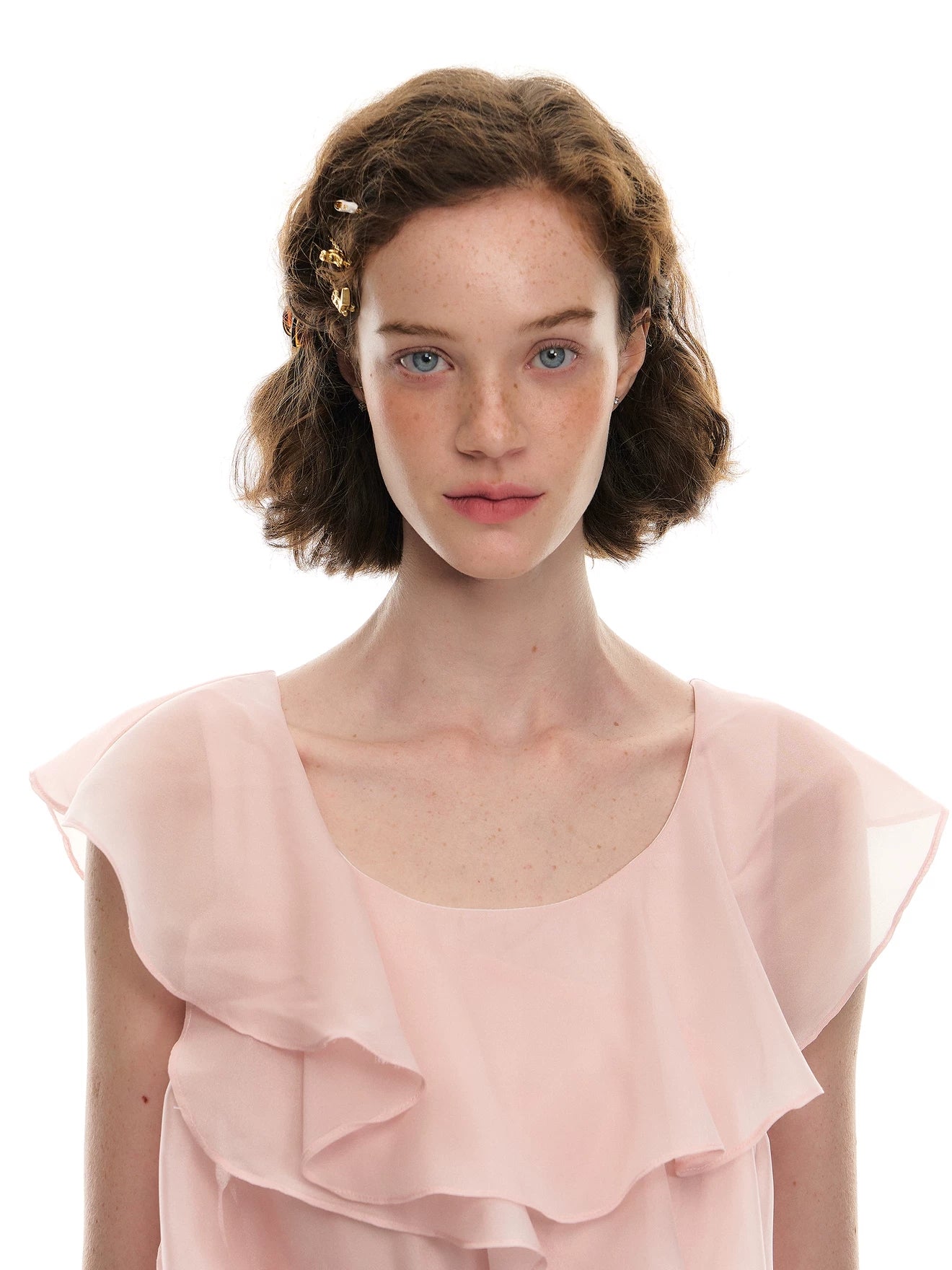 Romance Nanci. Original Design Ruffle Trim Tie Dress