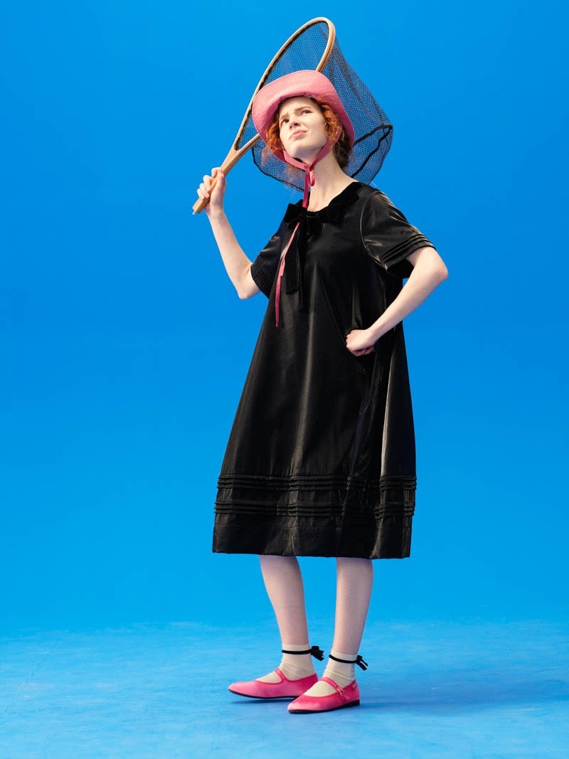 WOKERKER. Original Design Lace-up Wide-Brimmed Fold-Over Bucket Hat