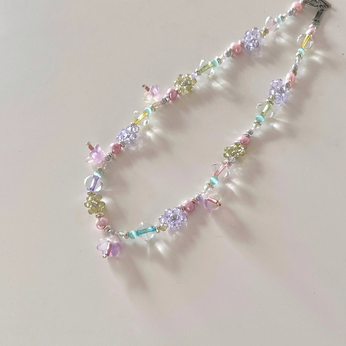 YEE ACC. Original Handmade Colorful Flower Bead Necklace