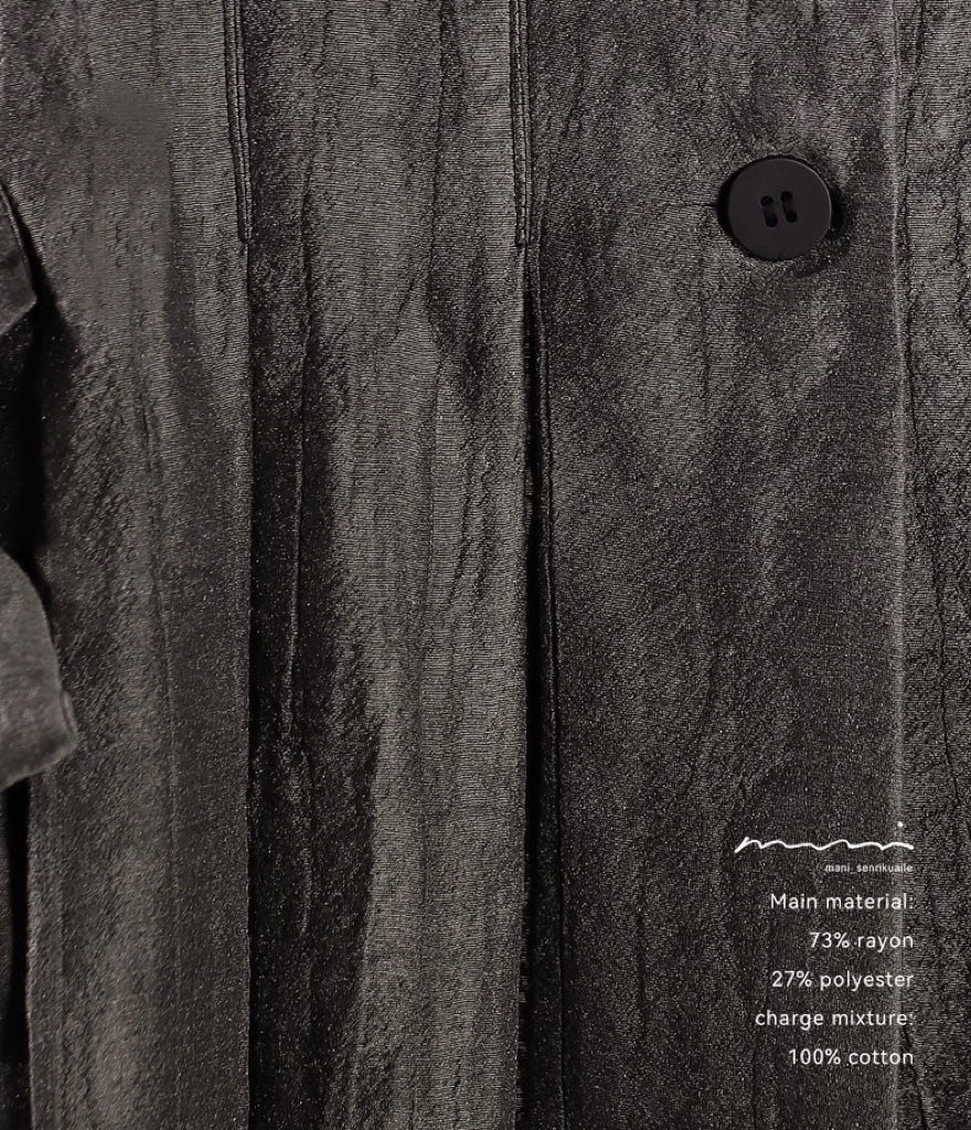 Mani. Original Design Literary Casual Lapel Ribbon Belt Vest