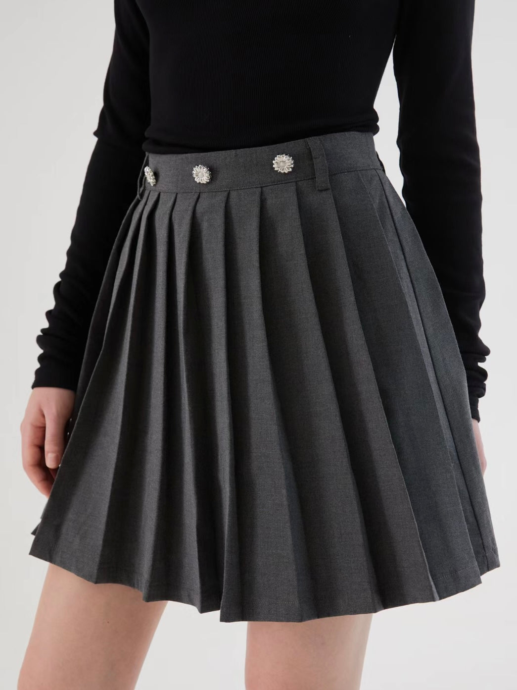 ffringe. Original Design Flying-sleeve Detachable Two-Piece Pleated Dress