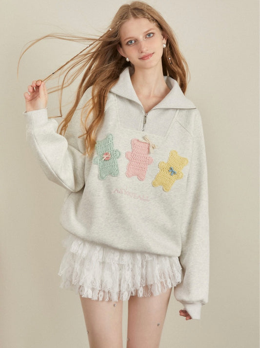 AYF. Original Design Three Bears Pullover Sweatshirt