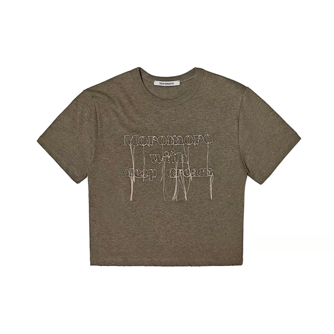 Moromoro. Original Design Dream Embroidered Shirt Tassel Short T-shirt