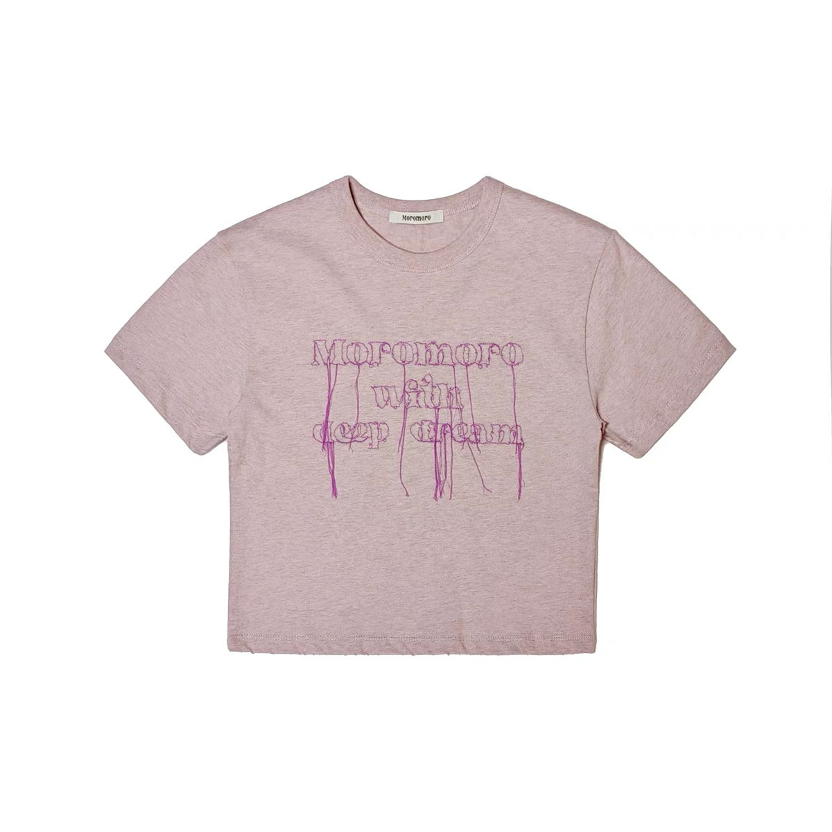 Moromoro. Original Design Dream Embroidered Shirt Tassel Short T-shirt