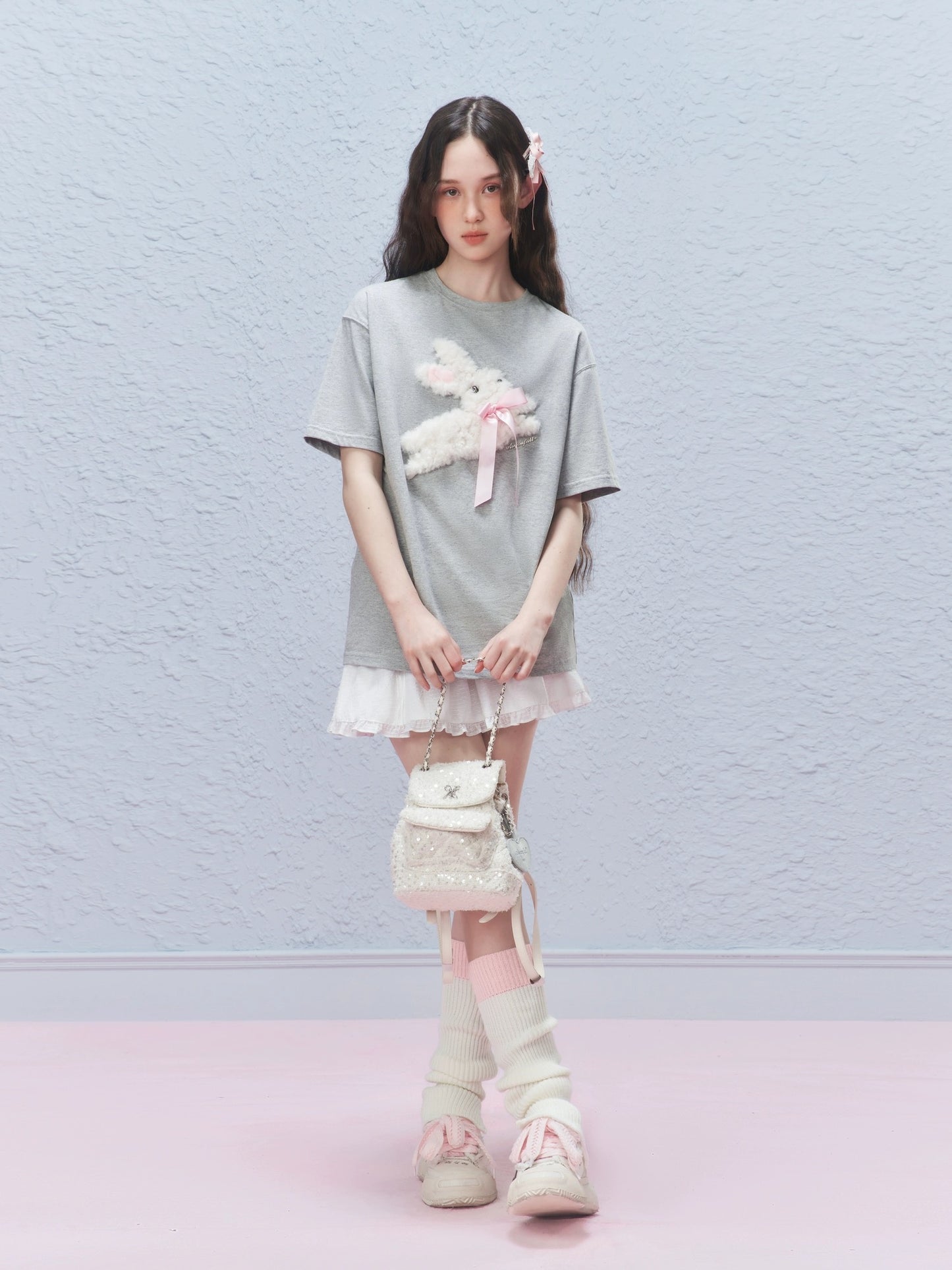 AYF. Original Design Fluffy Bunny T-shirt