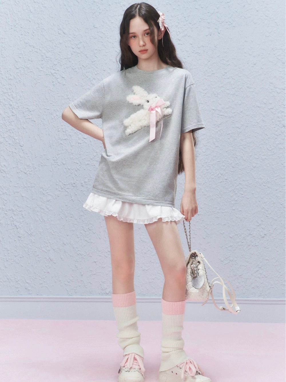 AYF. Original Design Fluffy Bunny T-shirt