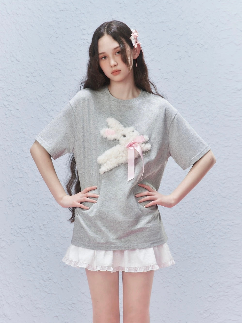 AYF. Original Design Fluffy Bunny T-shirt