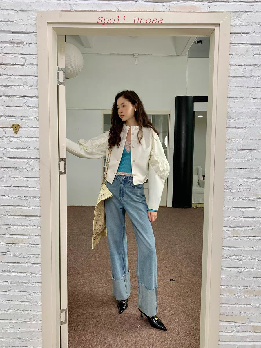 Spoii Unosa. Original Design Blue Lace Knit