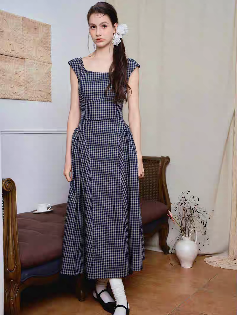 Ffringe. Original Design Asymmetrical Shoulder Detachable Bow Tie Maxi Dress