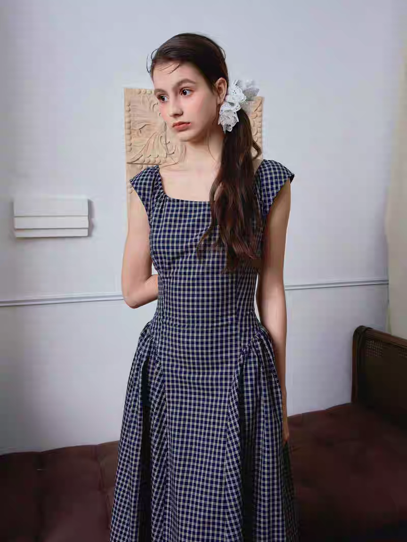 Ffringe. Original Design Asymmetrical Shoulder Detachable Bow Tie Maxi Dress