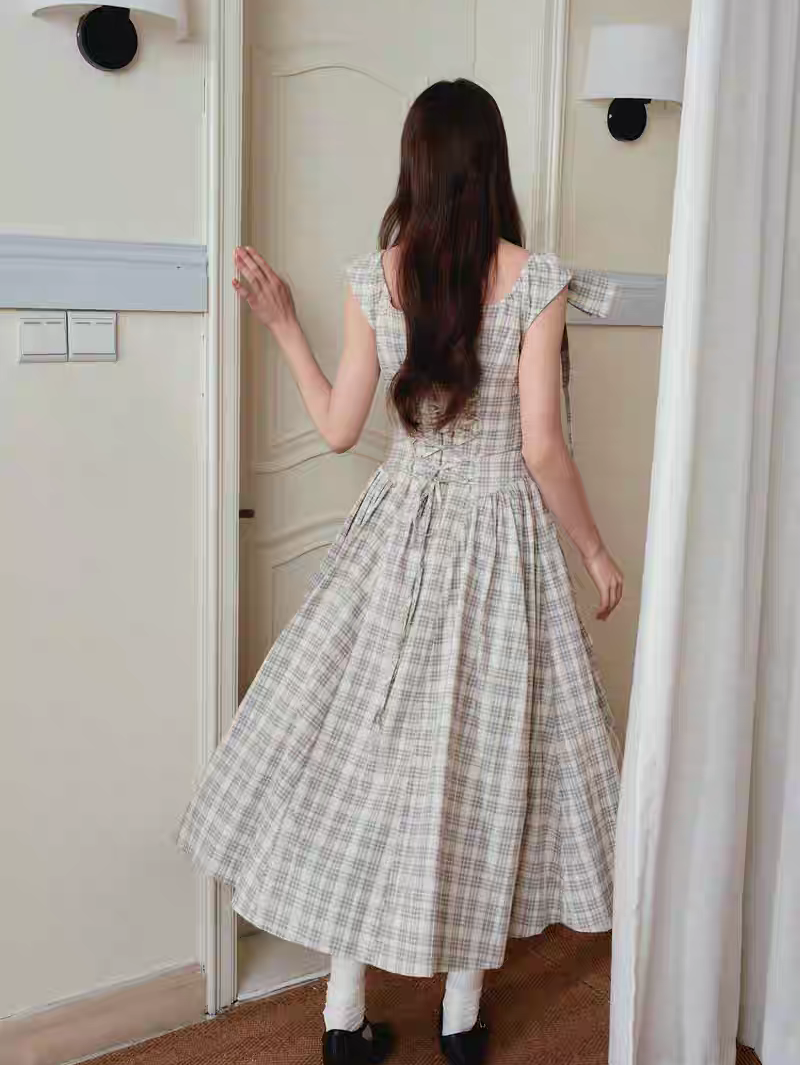 Ffringe. Original Design Asymmetrical Shoulder Detachable Bow Tie Maxi Dress