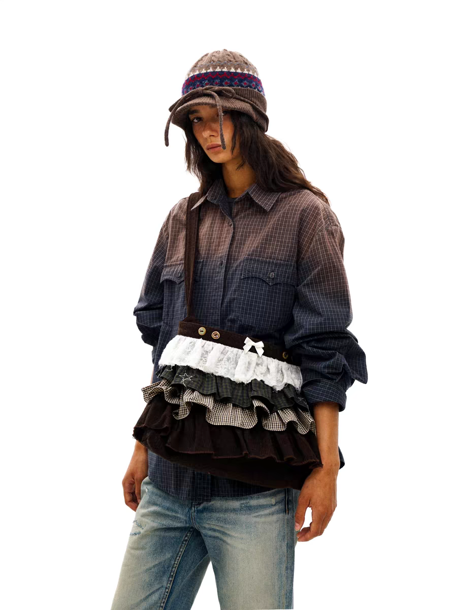 Moromoro. Original Design Vintage Patchwork Shoulder Bag