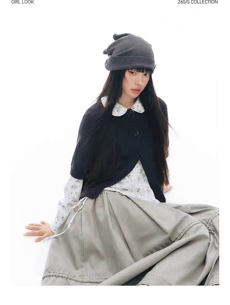 NAPSNAPS. Original Design Horse Print Shirt & Bubble Hem Skirt Set