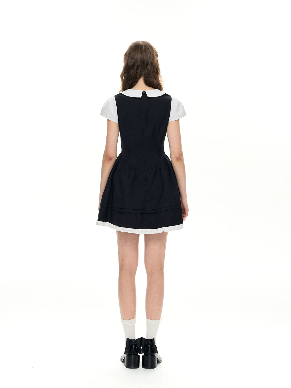 Romance Nanci. Original Design Two-in-One Short Sleeve A-Line Dress
