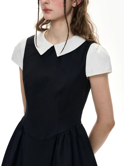 Romance Nanci. Original Design Two-in-One Short Sleeve A-Line Dress