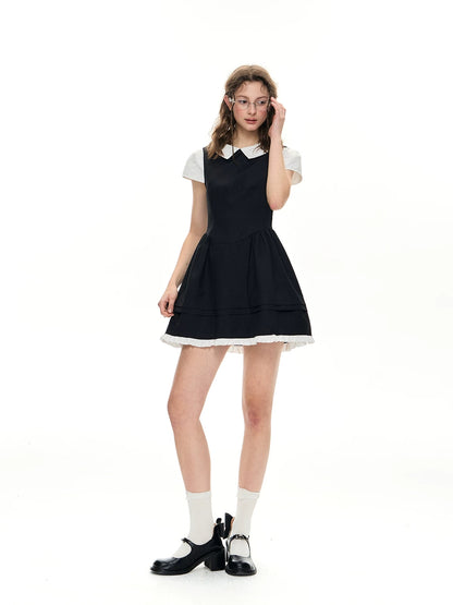 Romance Nanci. Original Design Two-in-One Short Sleeve A-Line Dress