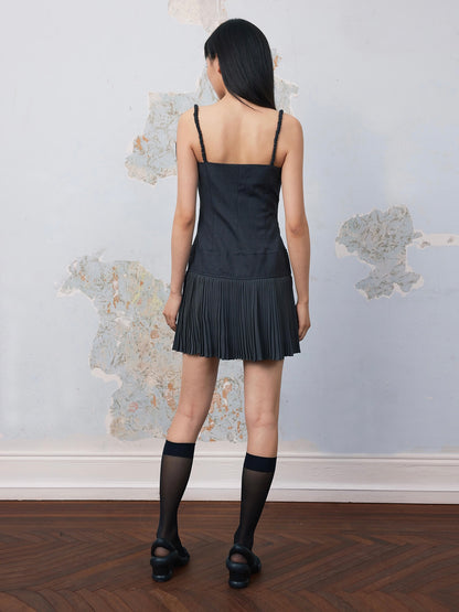 Organic Dreamer. original design suspender pleated skirt