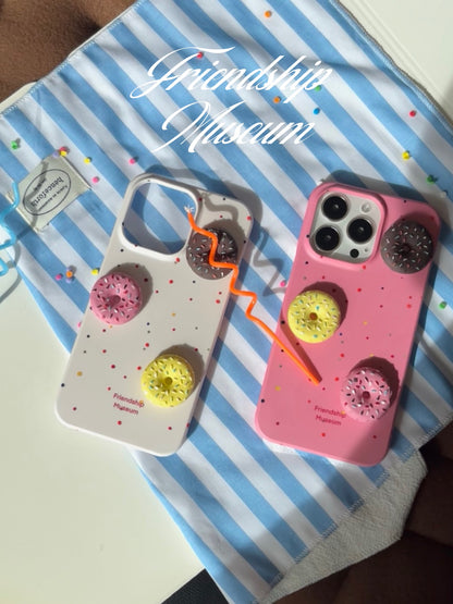 Friendship Museum. Donut Phone Case Half Pack Frosted Film Case