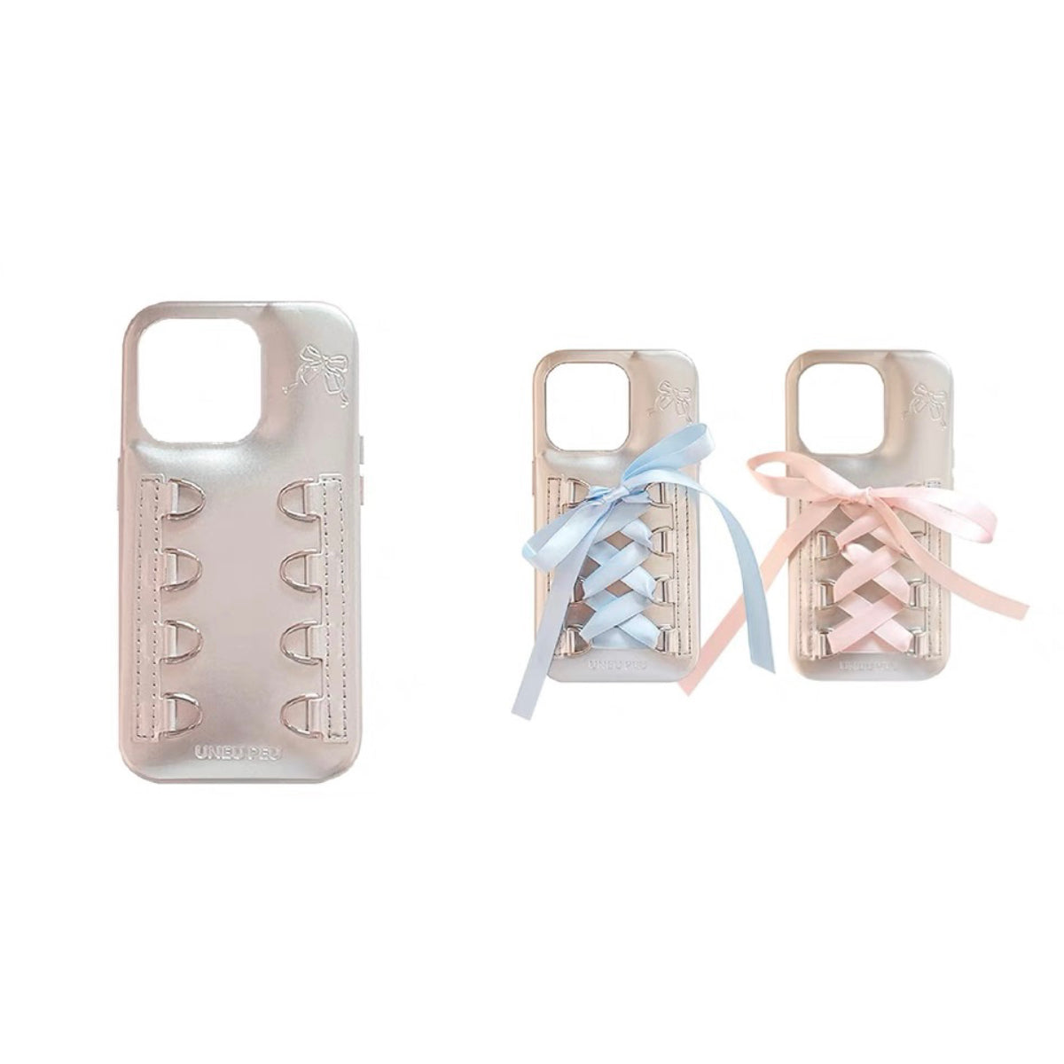 UNEUPEU .Ballet Girl  Silver Pink Ballet Style iPhone Case All-Inclusive