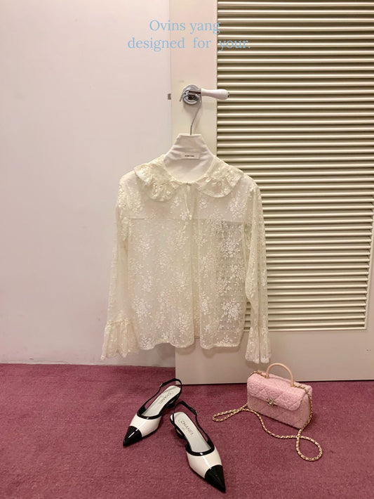 Ovins yang. Girly Sweet Inside Lace Top