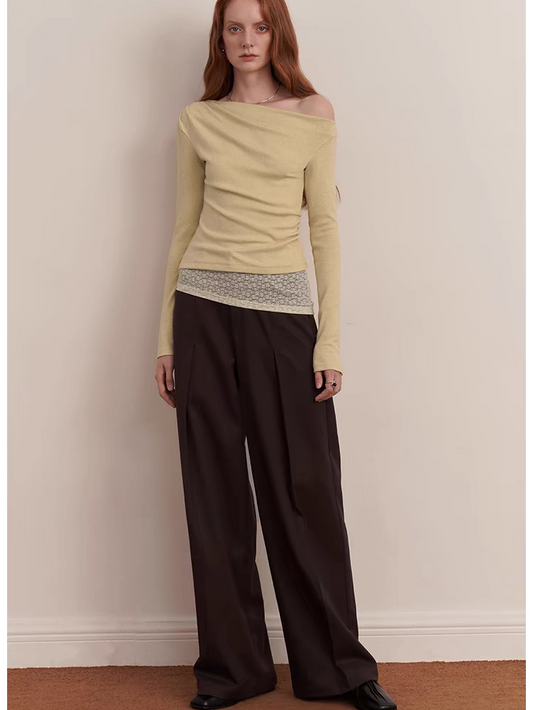 Someone Sometimes. Original Design Drape Pleated Pants