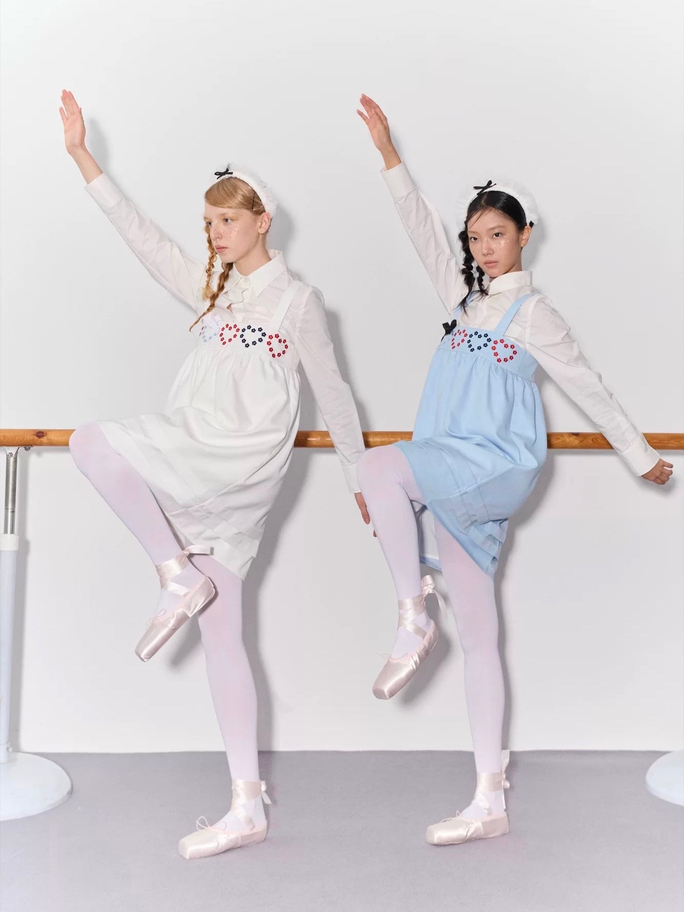 PER PEARL. Original Design Heart Embroidered Spaghetti Strap Dress