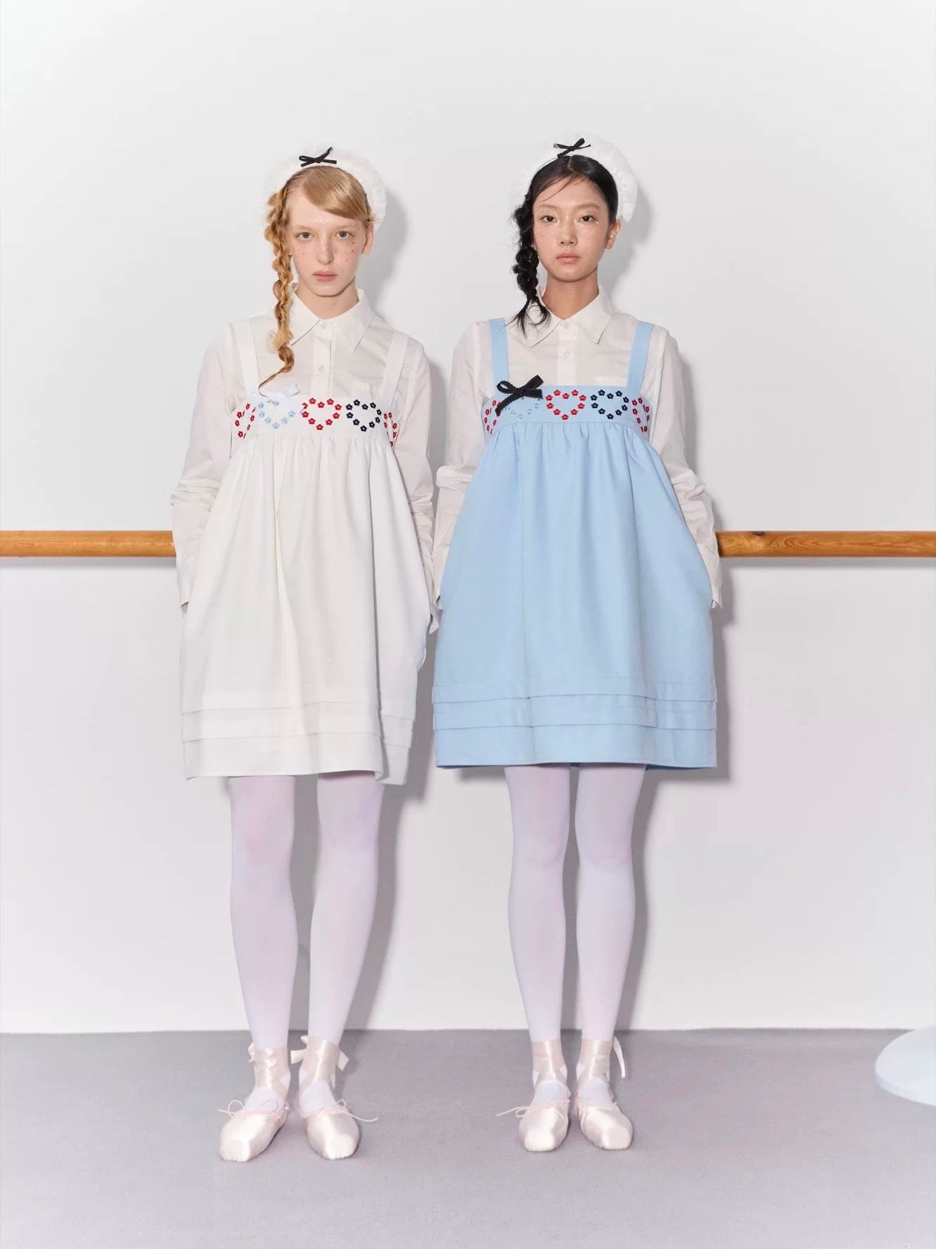 PER PEARL. Original Design Heart Embroidered Spaghetti Strap Dress