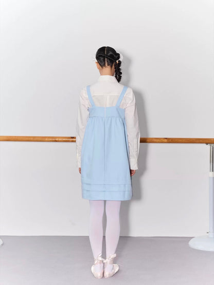 PER PEARL. Original Design Heart Embroidered Spaghetti Strap Dress