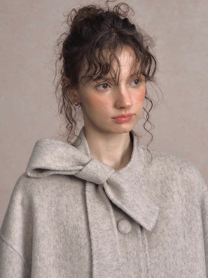 LOLOL. Original Design Double-Faced Wool Long Overcoat