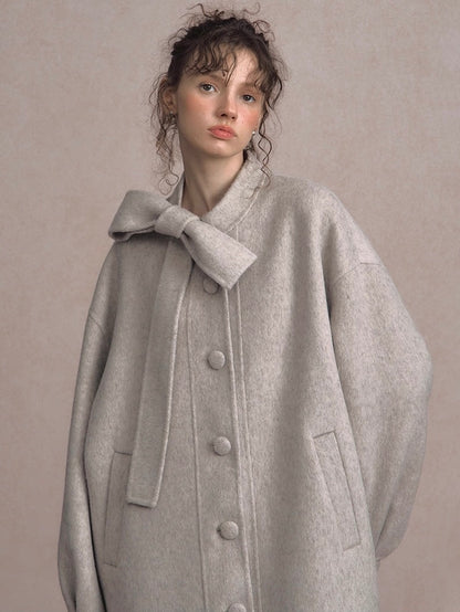 LOLOL. Original Design Double-Faced Wool Long Overcoat