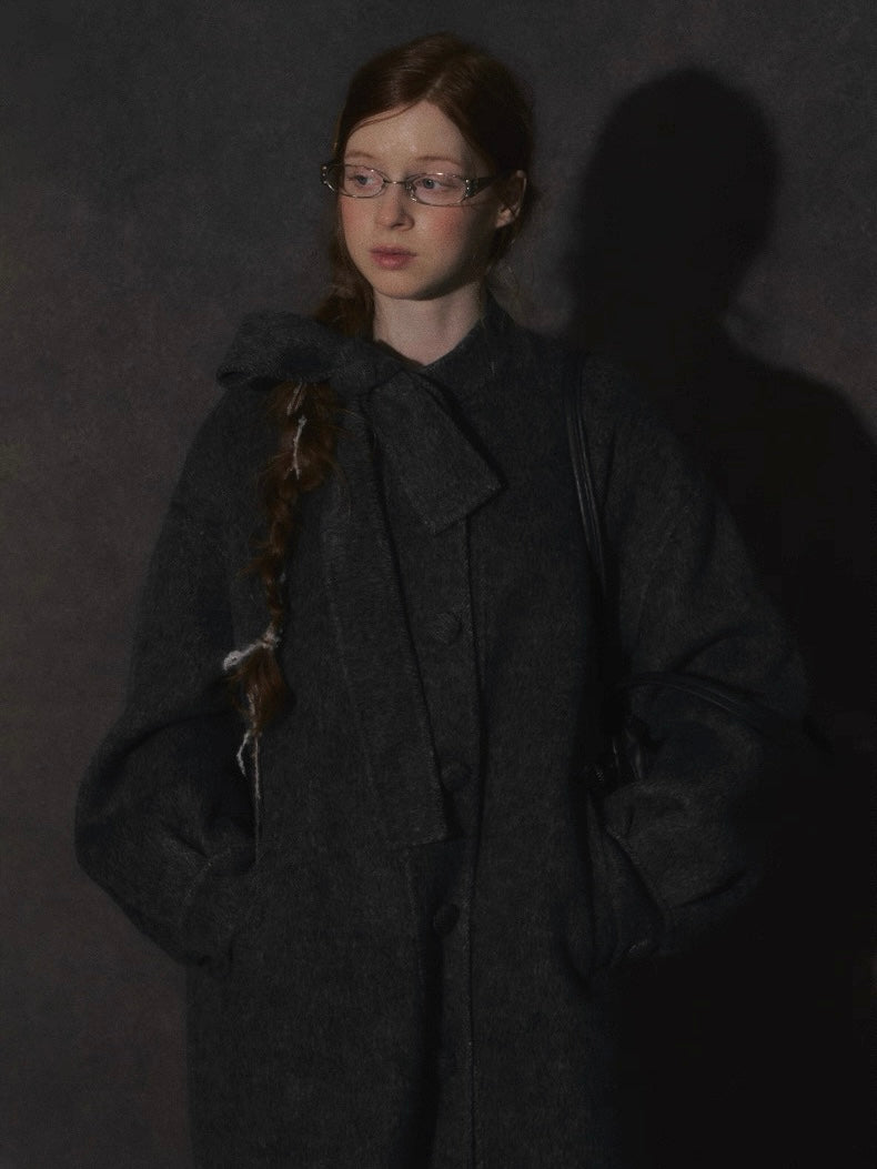 LOLOL. Original Design Double-Faced Wool Long Overcoat