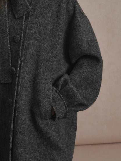 LOLOL. Original Design Double-Faced Wool Long Overcoat