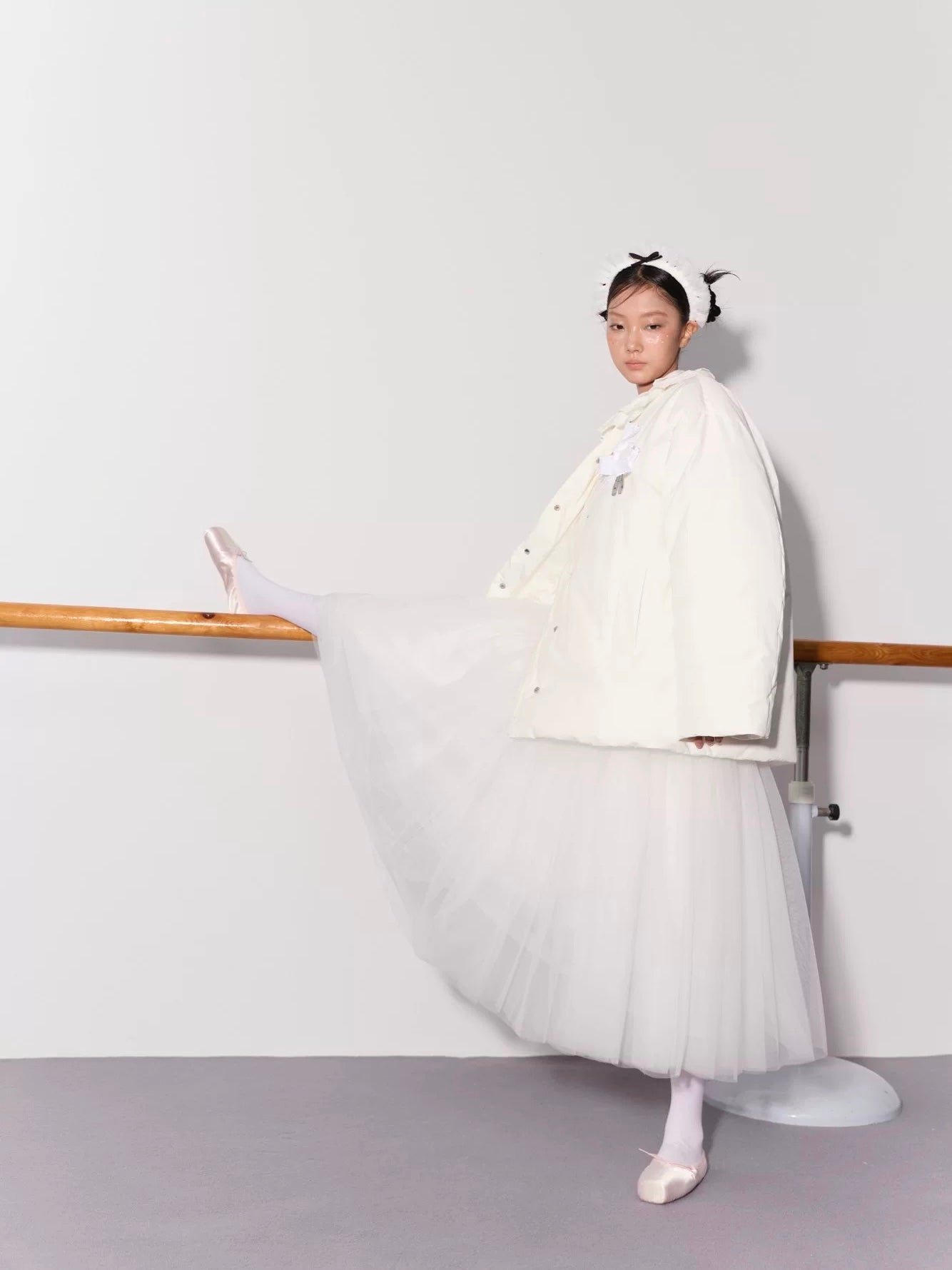 PER PEARL. Original Design Gathered Multi-Layer Tulle Midi Skirt