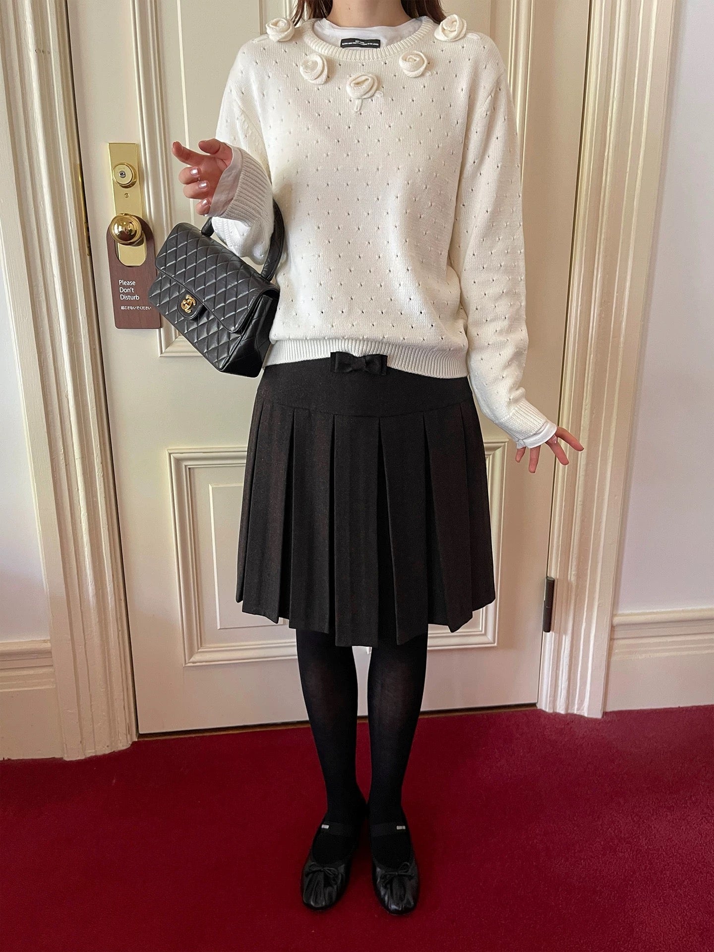 PFF GIRL. Original Design Floral Pullover Sweater