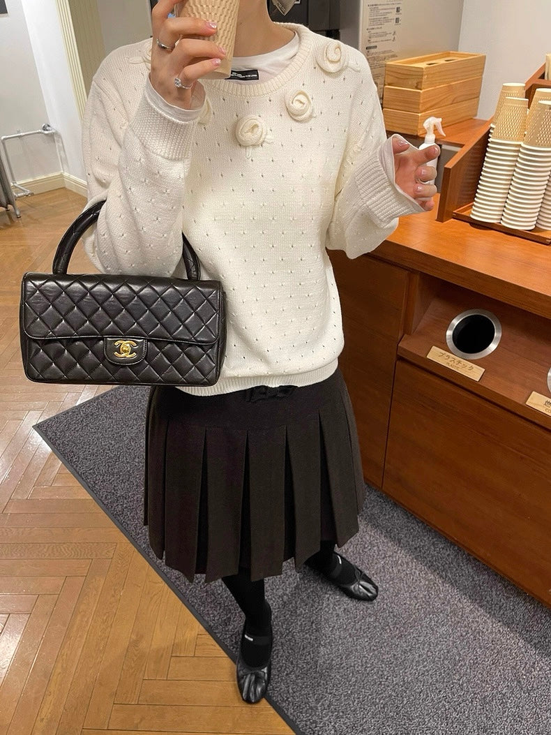 PFF GIRL. Original Design Floral Pullover Sweater