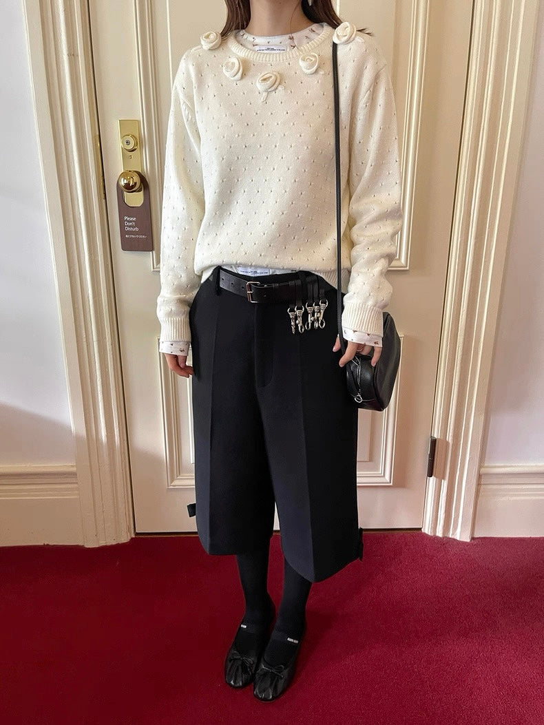 PFF GIRL. Original Design Floral Pullover Sweater