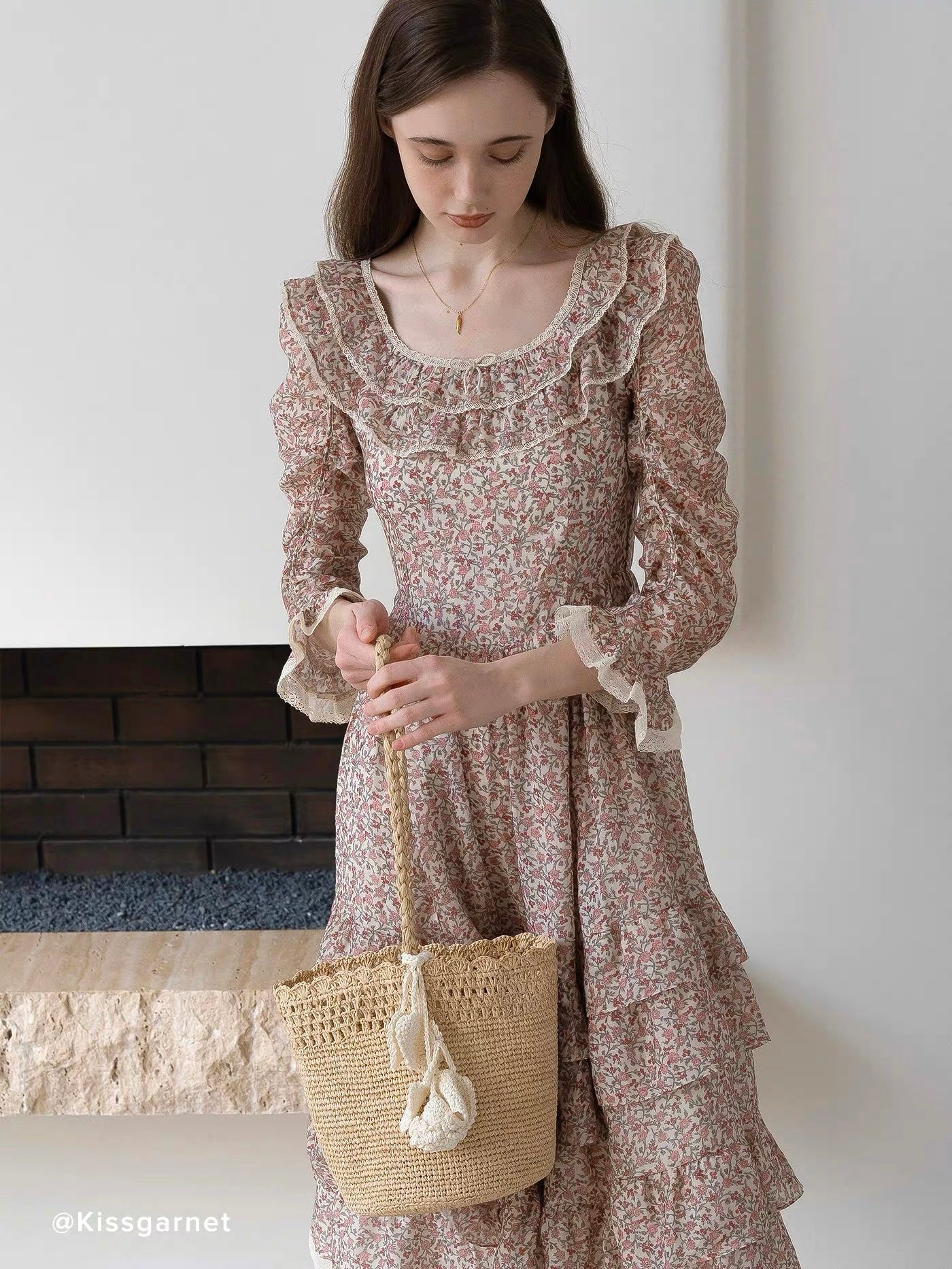 Kissgarnet. Original Design Berry Flare Dress