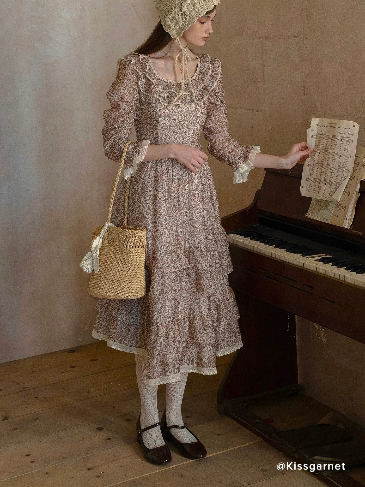 Kissgarnet. Original Design Berry Flare Dress