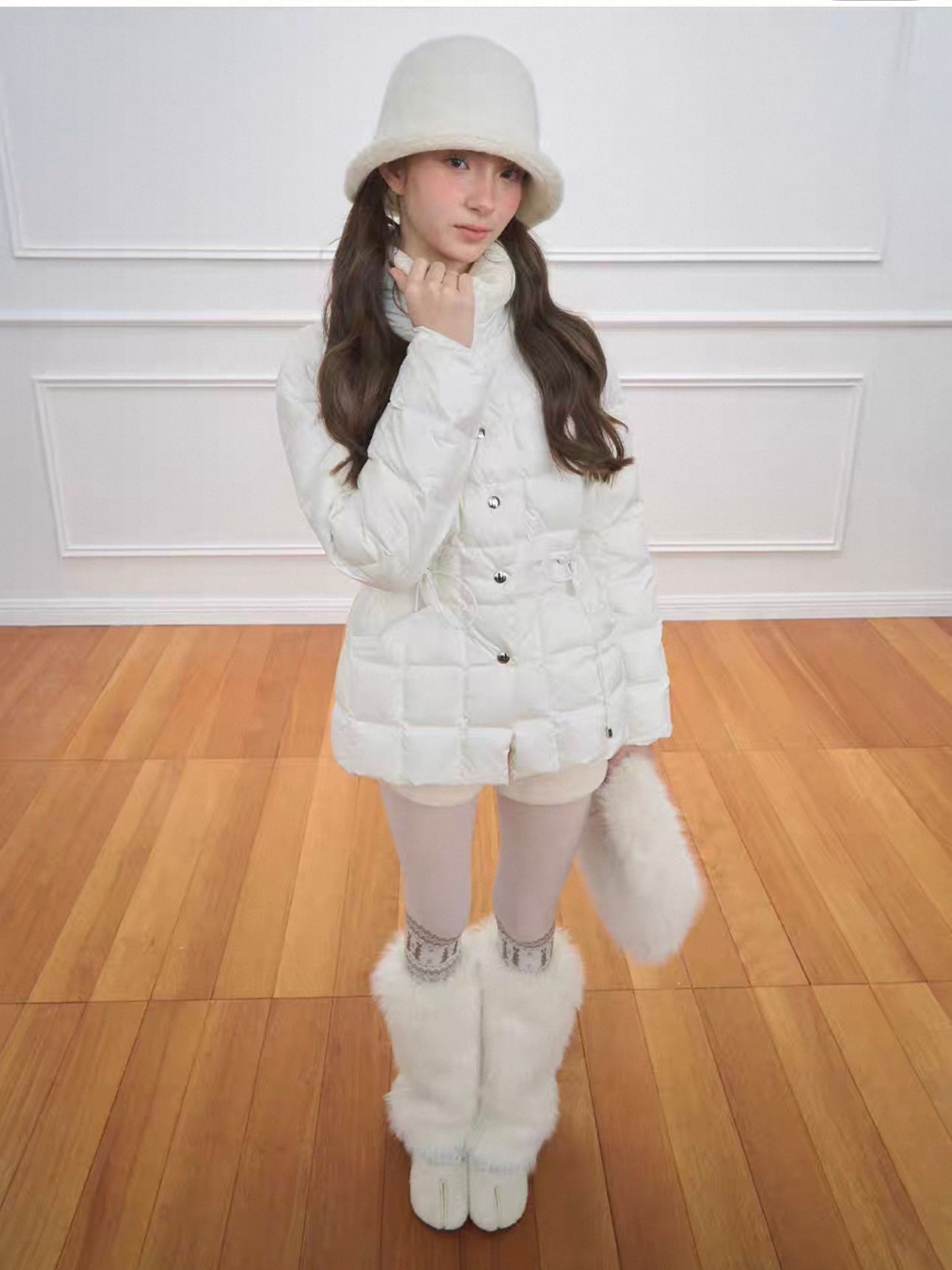 NECY. Original Design Lightweight Fitted Puffer Jacket