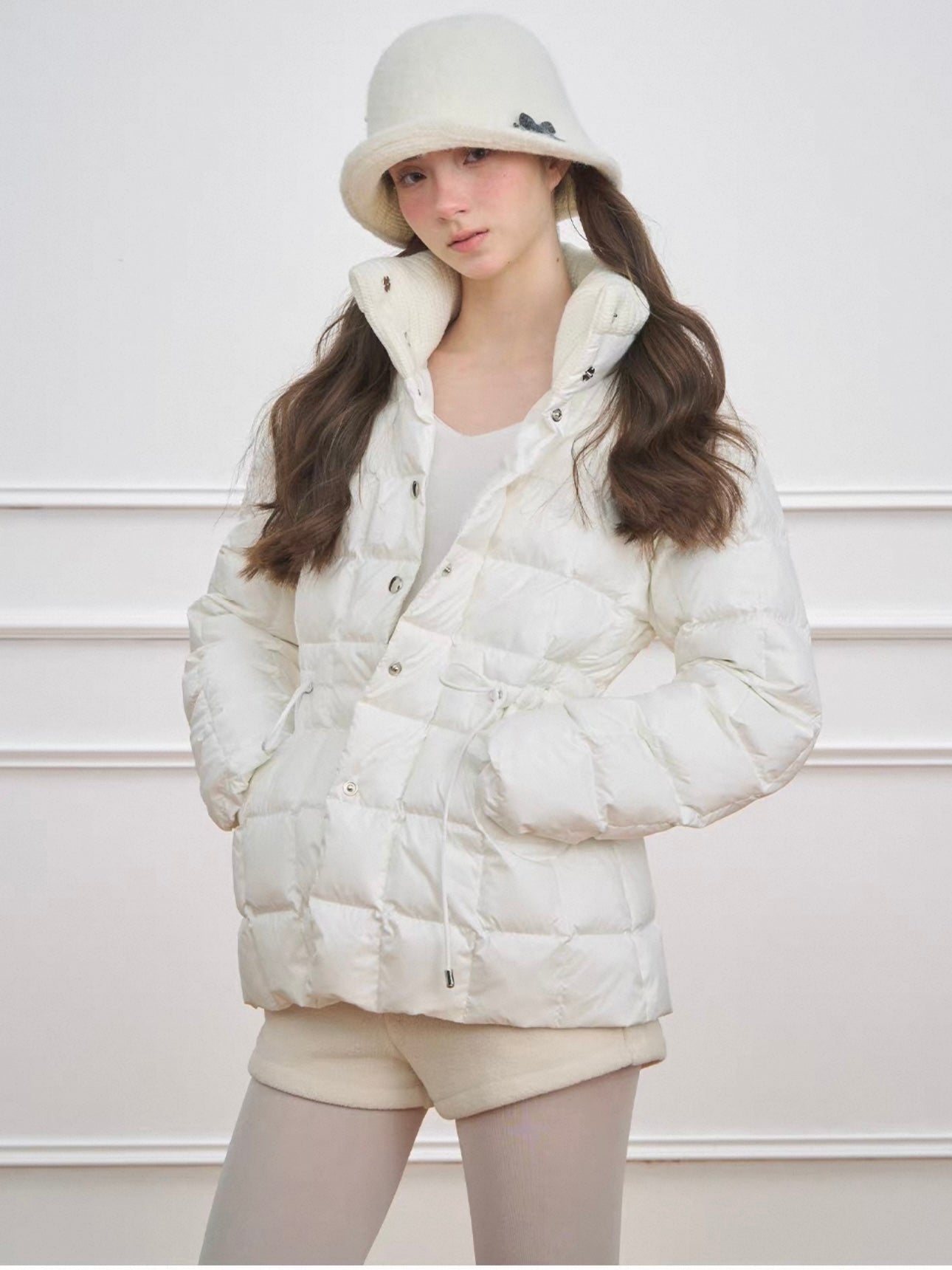 NECY. Original Design Lightweight Fitted Puffer Jacket