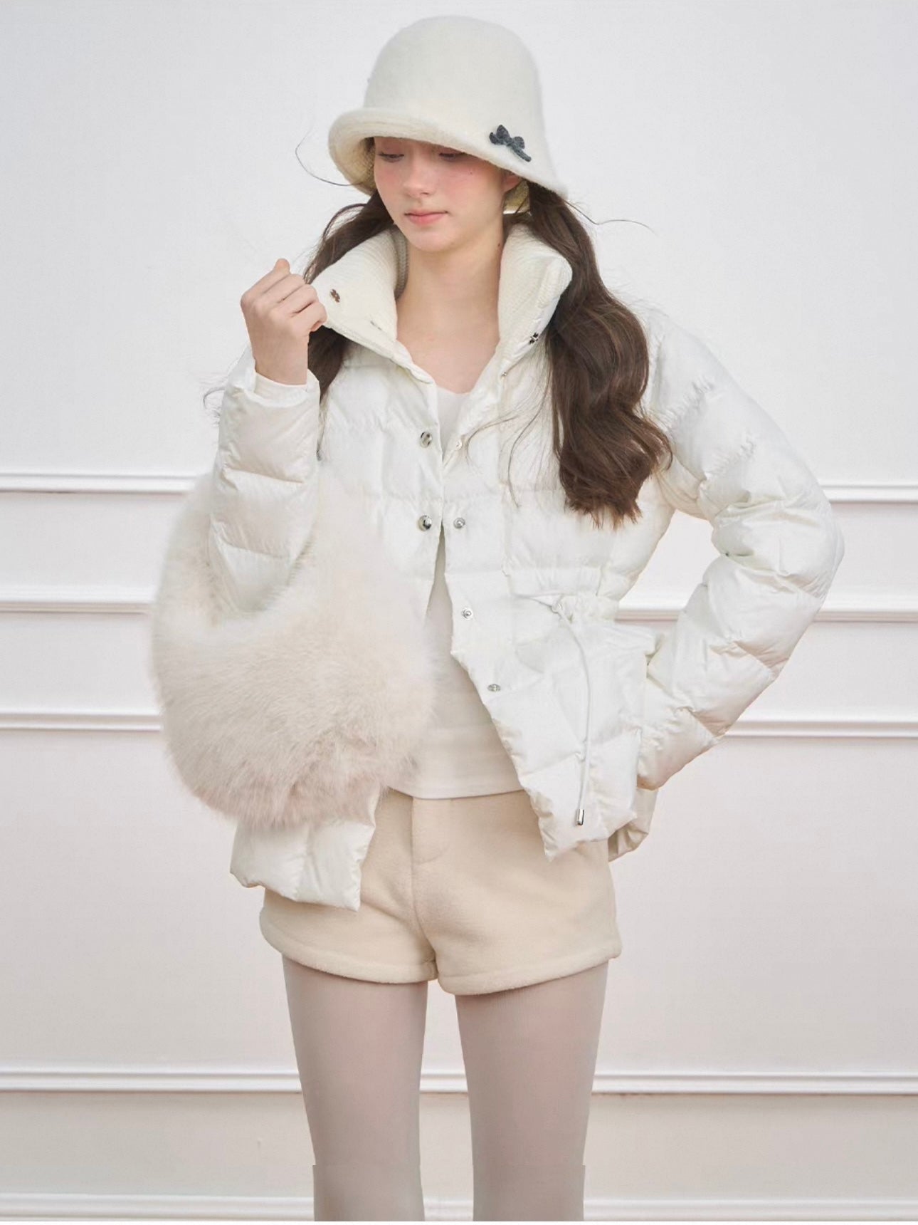 NECY. Original Design Lightweight Fitted Puffer Jacket