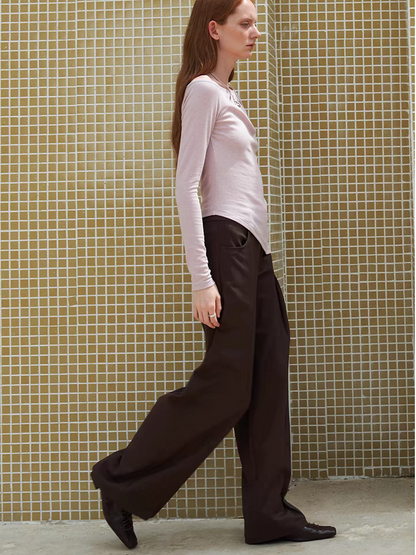 Someone Sometimes. Original Design Drape Pleated Pants