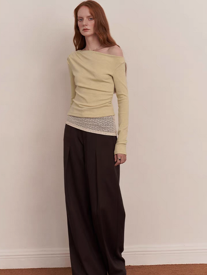 Someone Sometimes. Original Design Drape Pleated Pants