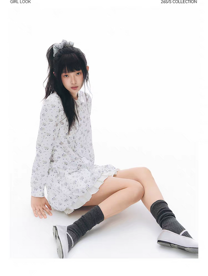 NAPSNAPS. Original Design Horse Print Shirt & Bubble Hem Skirt Set