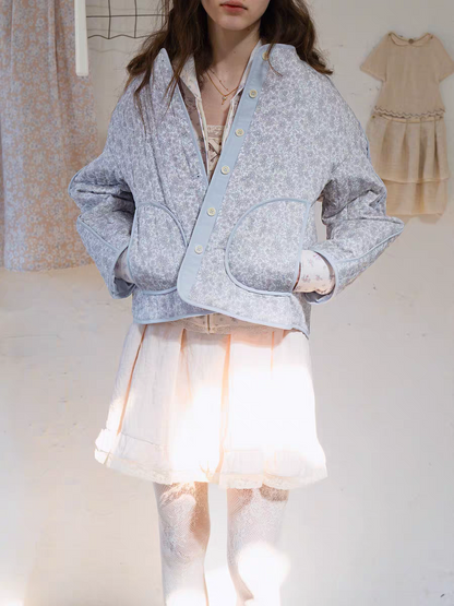 Kissgarnet. Original Design Embroidered Cardigan-Style Overlay Dress & Lace Slip Dress Set