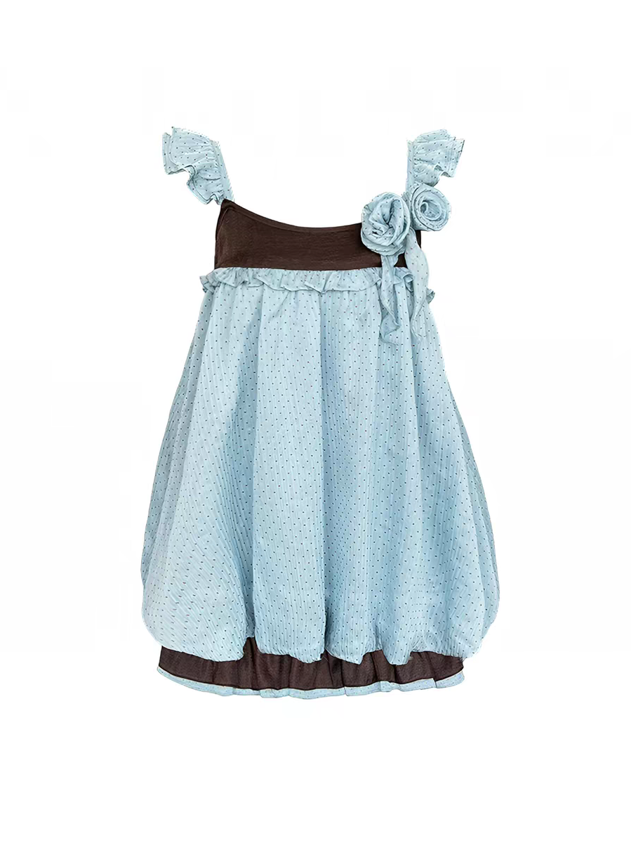 Narratorgirls. Original Design Floral Bubble Hem Sleeveless Cami Dress