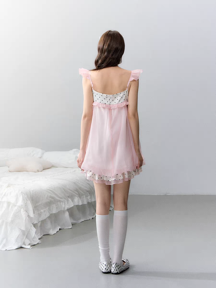 Narratorgirls. Original Design Floral Bubble Hem Sleeveless Cami Dress